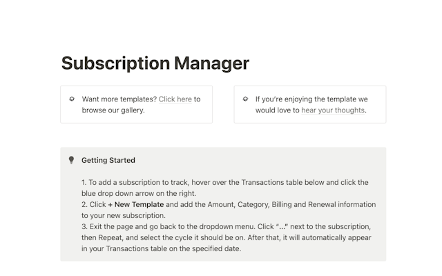Notion Subscription Manager (Automated)